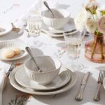 French Perle Groove 18-Piece Dinnerware Set - Image 3